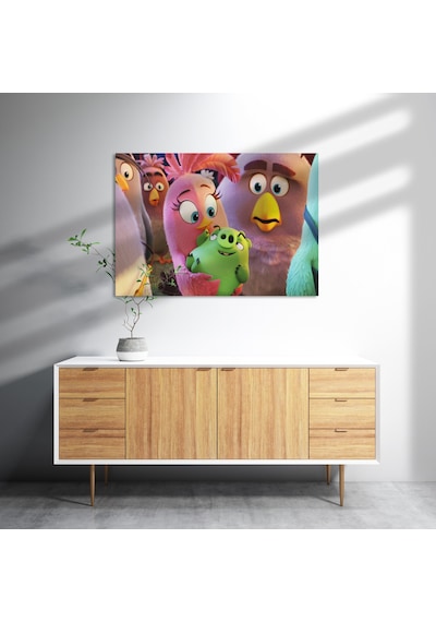 Cakasepetim Angry Birds Aile Görseli Ahşap Mdf Tablo