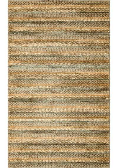 Eko Halı Netra S-1103 Grey Multy Xw Farklı Örgü Dokusuna Sahip El Dokuma Naturel Jüt Hasır Halı - 140X200