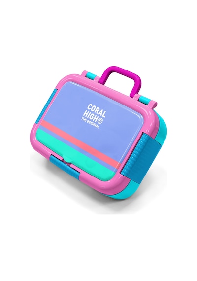 Coral High Kids Derin Mavi Desenli Paslanmaz Çelik Beslenme Kabı 39175 Mavi