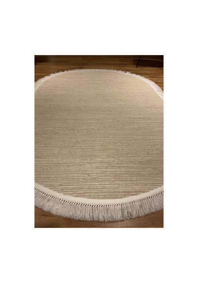 Daphne 02900a Bej Oval Halı Çok Renkli