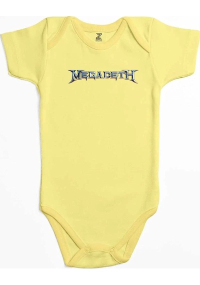 Zepplin Giyim Megadeth Text Rainbow Mavi Bebek Body Zıbın