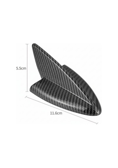 Karbon Fiber Desenli Oto Anten Süs Köpekbalığı Shark Araba Araç Dekoratif Süs Anteni Üniversal Ps-214