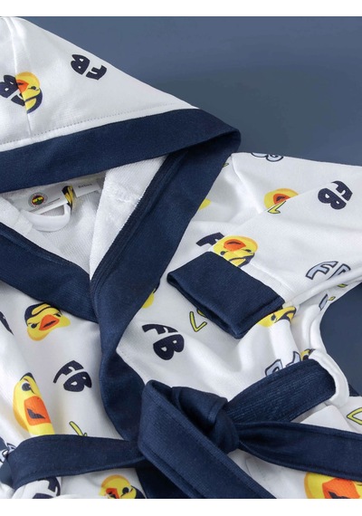 Fenerbahçe Beyaz Yellow Bebek Bornoz Standart