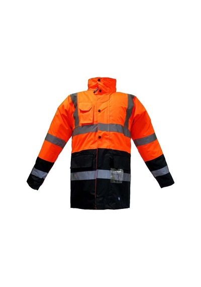 Junıor Jn1014 Waterproof Fosforlu Oxford Parka Turuncu Lacivert Xxl Beden Turuncu