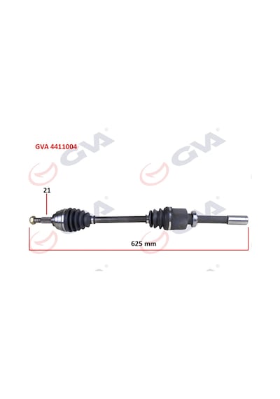 Gva Komple Aks Sağ Megane Iı 1.6 16v 03-08 804mm Auto. Gva 4411004 8200613828 7711135775 8200167554