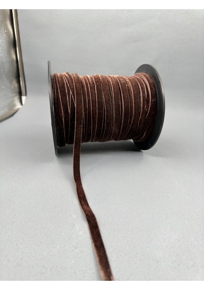 Paşateks- 1 Cm Düz Kadife-5 Metre P.kahve