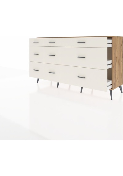 Hyperion Konsol 9 Çekmeceli 176x44x99 Çam-çam/aytaşı Atlas Çam - Atlas Çam