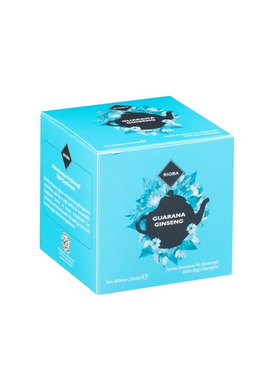 Rıoba Guarana Ginseng Poşet Çay 10'lu 2 G - Enerji Veren Sıcak/soğuk Çay 4'li Avantaj Paketi - Tarı