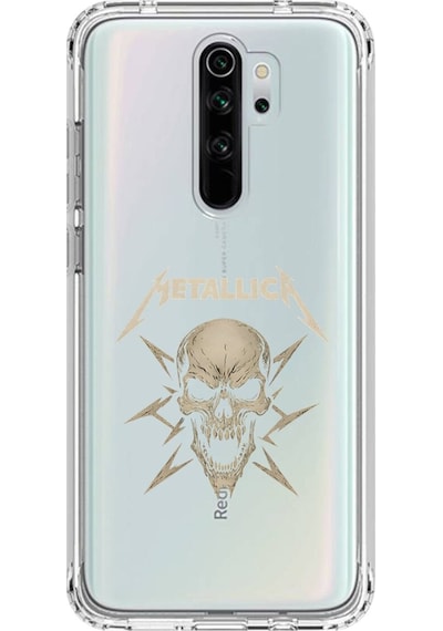 Xiaomi Redmi Note 8 Pro Uyumlu Şeffaf Kılıf Metallica Tasarımlı
