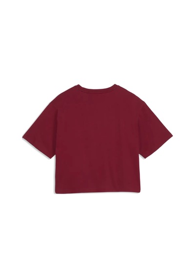 Puma Ess Cropped No. 1 Logo Tee Kırmızı Kadın T-shirt