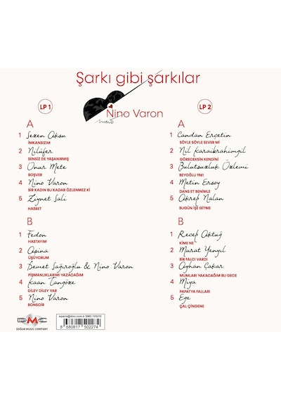 Nino Varon - Şarkı Gibi Şarkılar 2 Plak