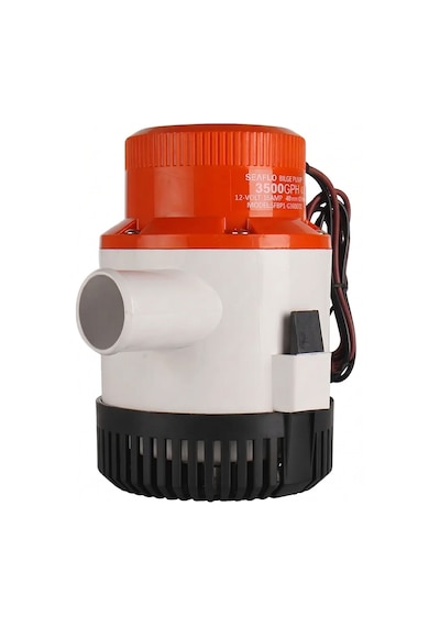 Seaflo 01 Serisi Ağır Hizmet Tipi Dalgıç Manuel Sintine Pompası 3500 Gph 24v 8.0 A - Hortum Çıkışı Ø: 1-1/2'' 40mm