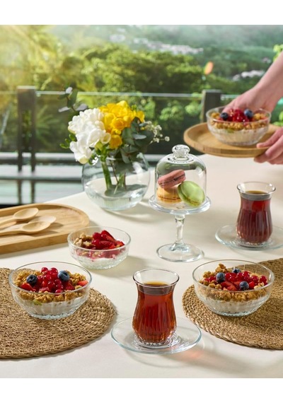 Paşabahçe Echo Çay Bardağı 160 Cc 6'li Hediyelik Kutu Çok Renkli