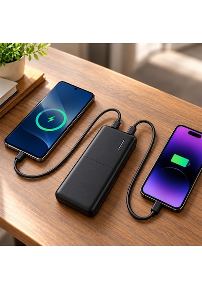 Snapron Snp-3008 Siyah 22.5w Pd 10.000mah Şarjlı Powerbank Diğer