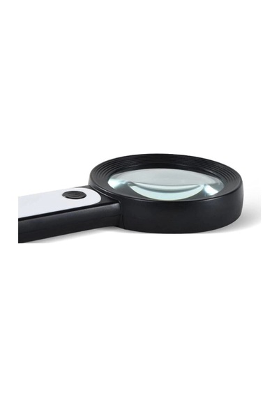 30x 12ışıklı Büyüteç Taşınabilir Çıft Katmanlı Optik Cam Okuma Büyüteç 229018 0c5ab