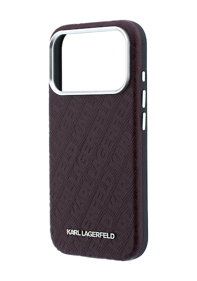 Apple Uyumlu iPhone 18 Pro Max Uyumlu Kılıf Karl Lagerfeld Lisanslı Damgalı Metal Yazı Logolu Grained Kapak Bordo Apple Uyumlu iPhone 18 Pro Max Uyumlu Kılıf Karl Lagerfeld Lisanslı Damgalı Metal Yazı Logolu Grained Kapak Bordo