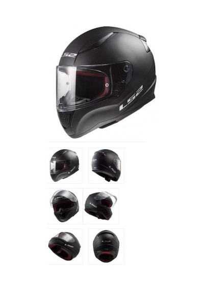 LS2 RAPID MAT SİYAH KASK