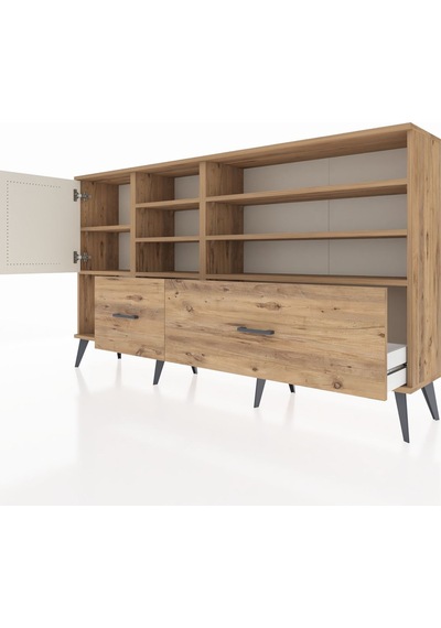 Arges Konsol 8 Raflı 2 Çekmeceli Tek Kapaklı 176x30x99 Çam-aytaşı/çam Aytası/atlas Çam - Atlas Çam Arges Konsol 8 Raflı 2 Çekmeceli Tek Kapaklı 176x30x99 Çam-aytaşı/çam Aytası/atlas Çam - Atlas Çam