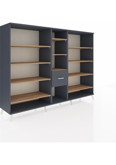 Hyperion Dolap 11 Raflı 3 Çekmeceli 220x44x163 Antrasit-çam/antr Antrasit-çam/antrasit Hyperion Dolap 11 Raflı 3 Çekmeceli 220x44x163 Antrasit-çam/antr Antrasit-çam/antrasit
