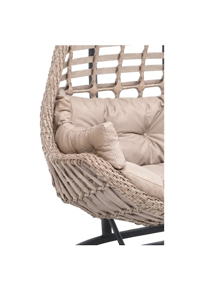 Niron Balina Çift Kişilik Rattan Bahçe Salıncağı Cappucino - Minderli Konfor Sütlü Kahverengi Niron Balina Çift Kişilik Rattan Bahçe Salıncağı Cappucino - Minderli Konfor Sütlü Kahverengi