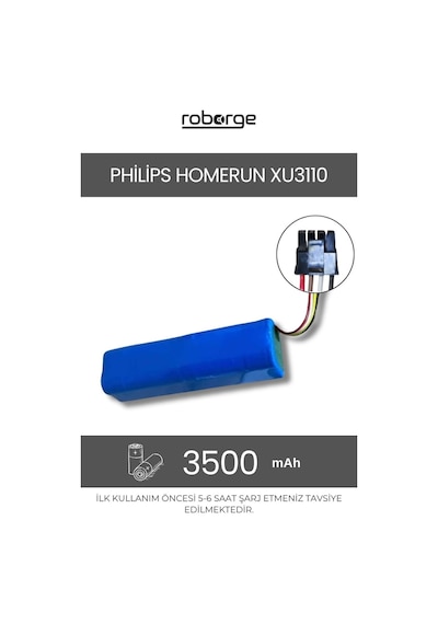 Philips Homerun 3000 Robot Süpürge Uyumlu Batarya 3500 Mah - Muadil Ürün