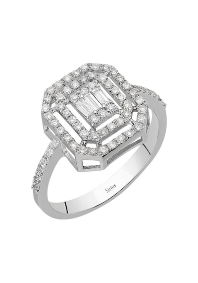 Sirius F Renk 0,43 Karat Baget Pırlanta Yüzük 0817R0291