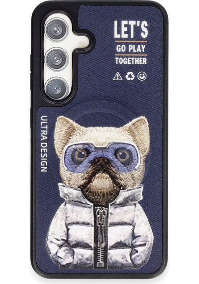 Joko Samsung Galaxy Uyumlu S24 Fun Magsafe Kapak Glblseme - 13 - Lacivert-2 Metal