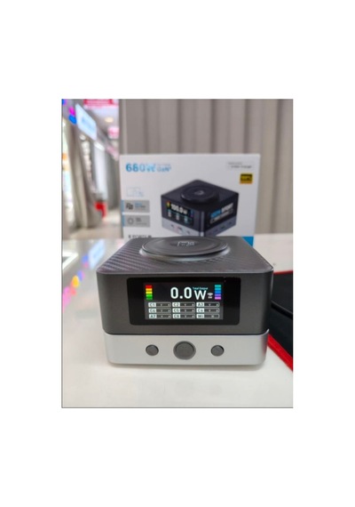 Wlx-r8a 8in1 680w Pd + Qc + Usb Şarj İstasyonu 15w Kablosuz Şarj Masaüstü Çoklu Hızlı Şarj