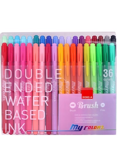 Dong A My Color2 Çift Taraflı Keçeli Kalem 24 Lü Set