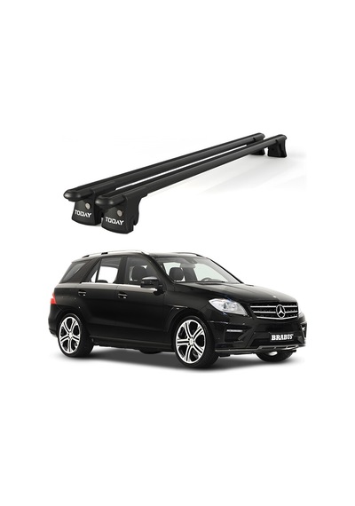 Trio-ı Mercedes-benz M W166 2011-2015 Uyumlu Siyah Kilitli Ara Atkı 135cm Port Bagaj Tavan Barı