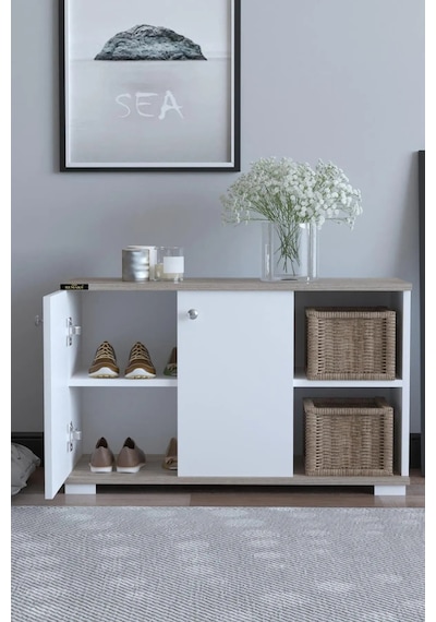 Süper Basic Ayakkabılık 2 Kapaklı Açık Raflı Portatif Dolap Çok Amaçlı Raf Cordoba Beyaz-cordoba Süper Basic Ayakkabılık 2 Kapaklı Açık Raflı Portatif Dolap Çok Amaçlı Raf Cordoba Beyaz-cordoba