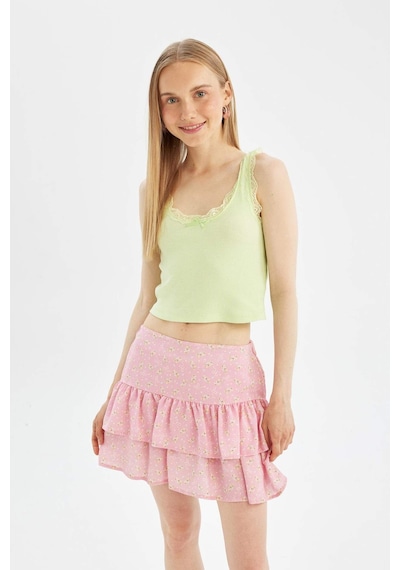 Defacto Coool Fitted Fitilli Kaşkorse Atlet D1610AX24SMGN1098 Yeşil