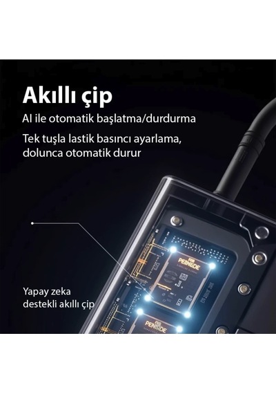 Kablosuz Turbo Şarjlı Araba Lastik Şişirme Kompresörü Tekerlek Şişirme Kompresörü 150 Psi