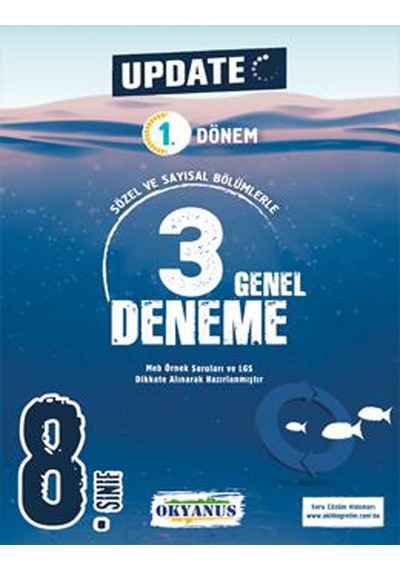 8. Sınıf Update 1. Dönem 3 Deneme Sku: Zeus8690010364524