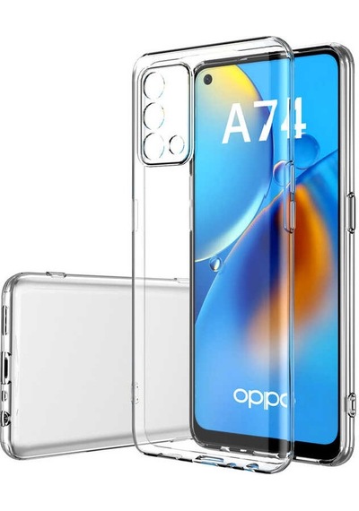 Adige Oppo A74 Kılıf Kamera Korumalı Süper Silikon