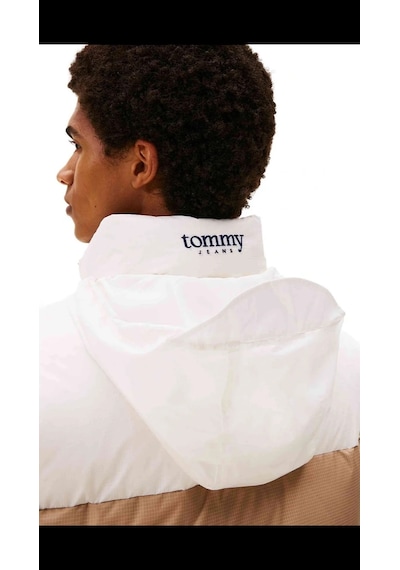Tommy Hilfiger Tjm Alaska Down Clbk Puffer Erkek Beyaz Mont - Dm0dm22117 Beyaz