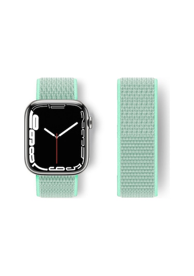 Watch 42mm Hasırlı Cırtcırtlı Kordon - Turkuaz