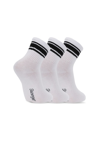 Slazenger Jelly 3 Lü Erkek Beyaz Çorap Beyaz