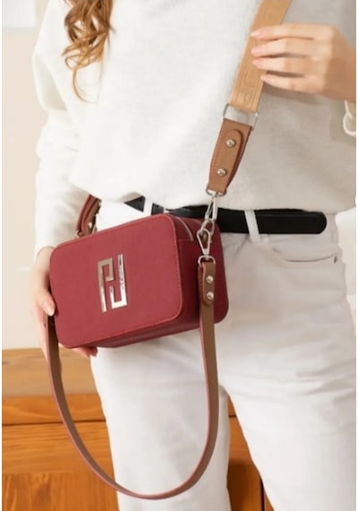 Just Polo Kadın Bordo Vizon El Ve Omuz Çantası