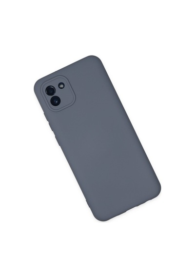 Samsung Galaxy Uyumlu - A03 Kılıf Nano İçi Kadife Silikon - Gri