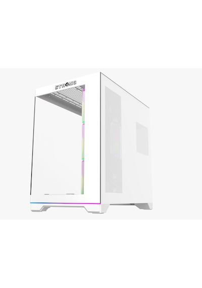 Strong Balerion 7x 120 Mm Fanlı Argb Kumandalı Şerit Ledli 600w 80+ Atx Akvaryum Beyaz Gaming Bilgisayar Kasası