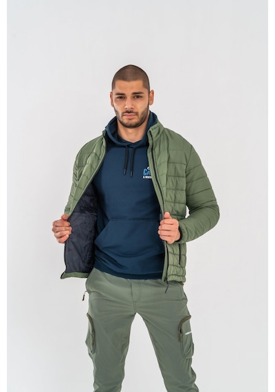 Combat Tactical Tactical Şişme Mont Suya Dayanıklı Rüzgâr Geçirmez Dik Yaka Mont - 313-759-haki