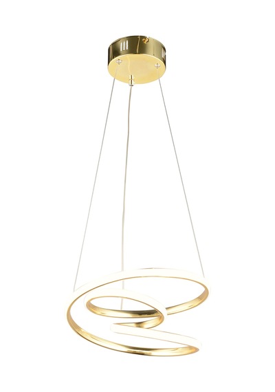 Ld 039 Topsuz Model Gold 3 Renkli Salon Ve Oturma Odası İçin İdeal Alüminyum Avize, 35x70 Gold
