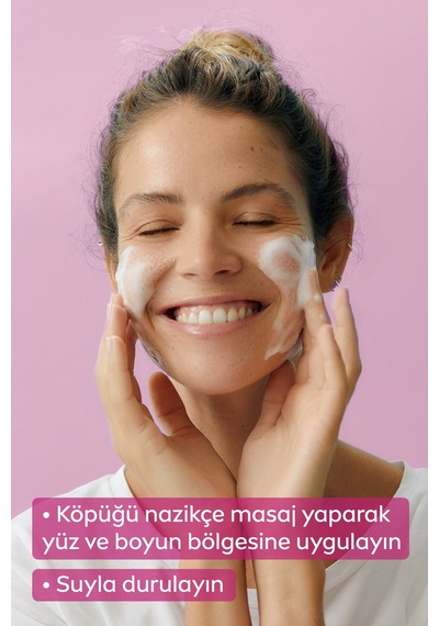 Aqua Rose Organik Gül Suyu İçeren Yüz Yıkama Köpüğü 150ml, Nemlendirici, Yüz Temizleyici, Micellar