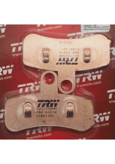 TRW Lucas MSB813SV Sinter Ön Fren Balata - Harley Davidson Uyumlu 1800 / 1750 /1690 / 1584 / Softail / Fat Boy