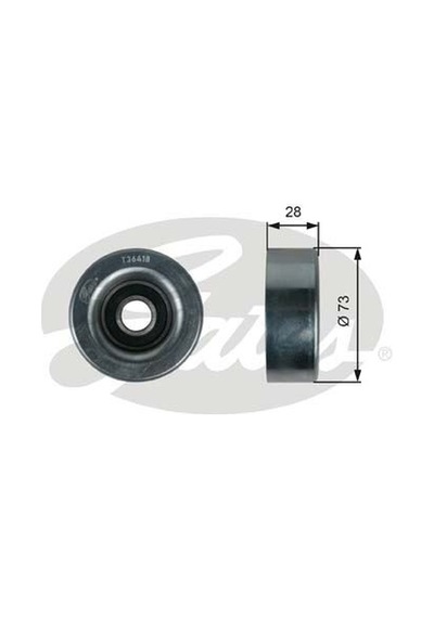 GATES T36418 Alternatör V Kayış Gergi Rulmanı Mazda 2 1.3 07-15 1.5 11-15 1.4 1.6 03-09