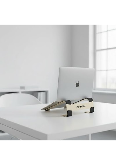 Prexua Fixer Laptop Standı - Notebook Yükseltici Altlık - Metal Gold