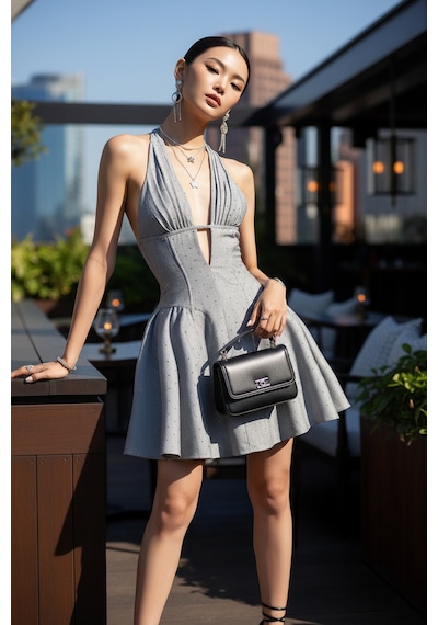 Fashion Cocktail Siyah Kartaneli Simli Askılı Bağlamalı Göğüs Pileli Kabarık Tütü Beli Saran Fit Süper Mini Elbise Gri Fashion Cocktail Siyah Kartaneli Simli Askılı Bağlamalı Göğüs Pileli Kabarık Tütü Beli Saran Fit Süper Mini Elbise Gri