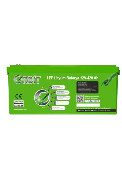 Orbit 12 V 420 Ah Lifepo4 Akü - Abs Kasa - Bluetooth