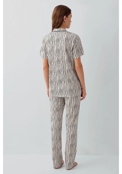 Pierre Cardin Pc9190-s Pijama Takım Ekru